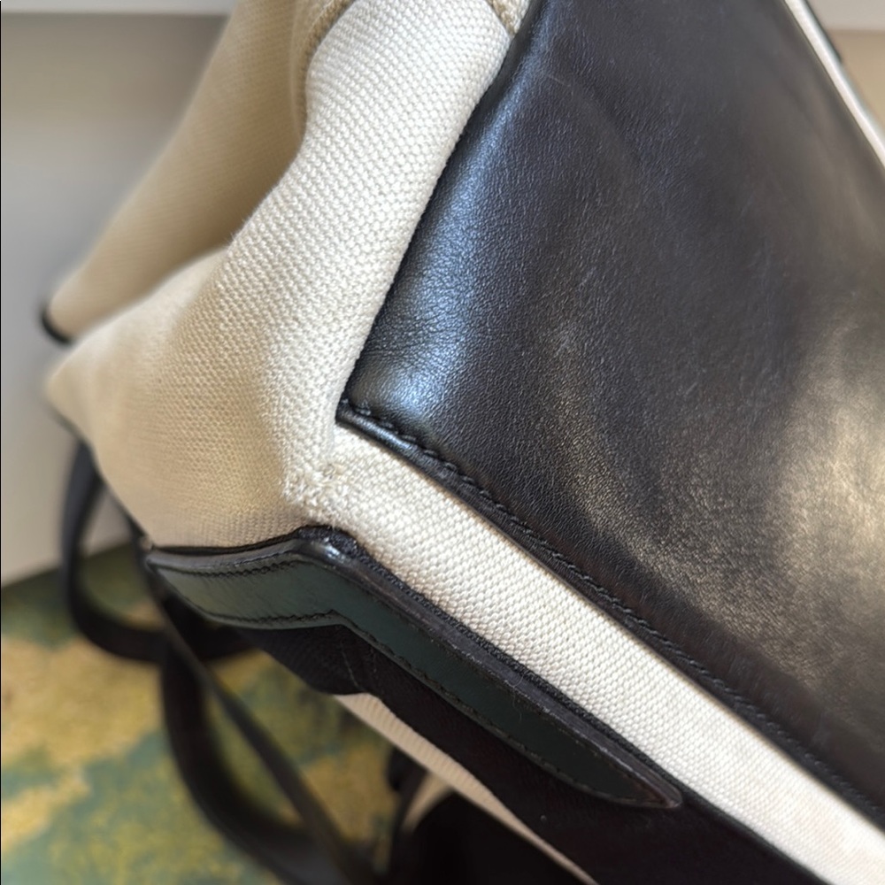 Balenciaga Beige and Black Canvas Tote - Picture 9 of 17